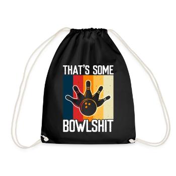Bowling - Turnbeutel - Schwarz - Vorne