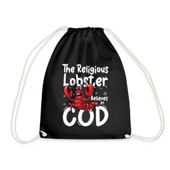 The Religions Lobster Believes In God - Turnbeutel - Schwarz - Vorne
