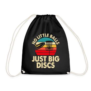 Discgolf Disc Golf - Drawstring Bag - black - Front