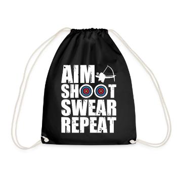 Archer Archery - Drawstring Bag - black - Front