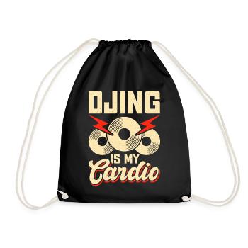 Dj Djing - Drawstring Bag - black - Front