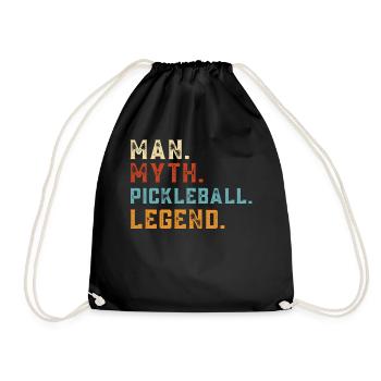 Pickleball - Drawstring Bag - black - Front