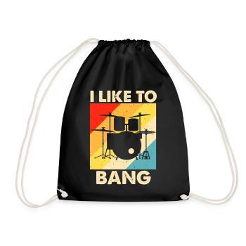 Batterie Batteur Batteur - Sac de sport léger - noir - Devant