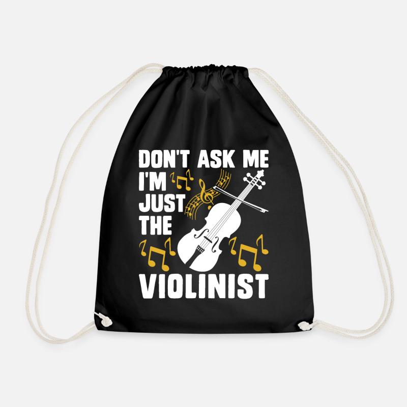 Violine Violinist - Turnbeutel - Schwarz