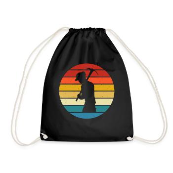 Mining - Drawstring Bag - black - Front