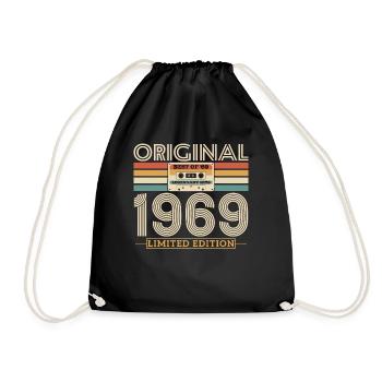 1969 Vintage Anniversaire Rétro - Sac de sport léger - noir - Devant