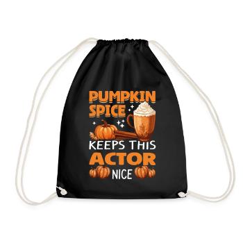 Cool Pumpkin Spice Keeps This actor Nice Halloween - Turnbeutel - Schwarz - Vorne
