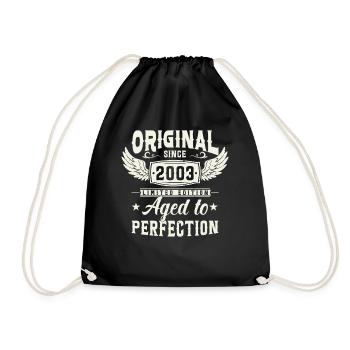 Millésime 2003 - Sac de sport léger - noir - Devant