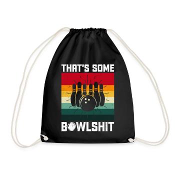 Bowling - Turnbeutel - Schwarz - Vorne