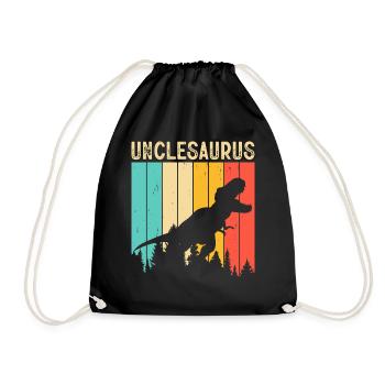 Oncle T Rex Onkelsaurus - Sac de sport léger - noir - Devant