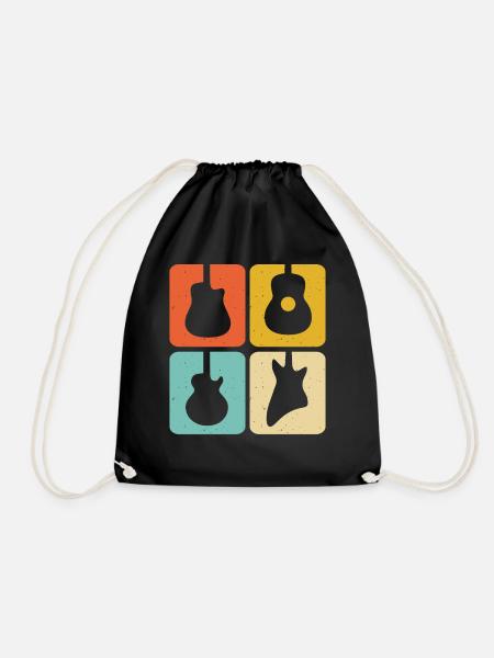 Gitarrist Gitarre - Turnbeutel - Schwarz