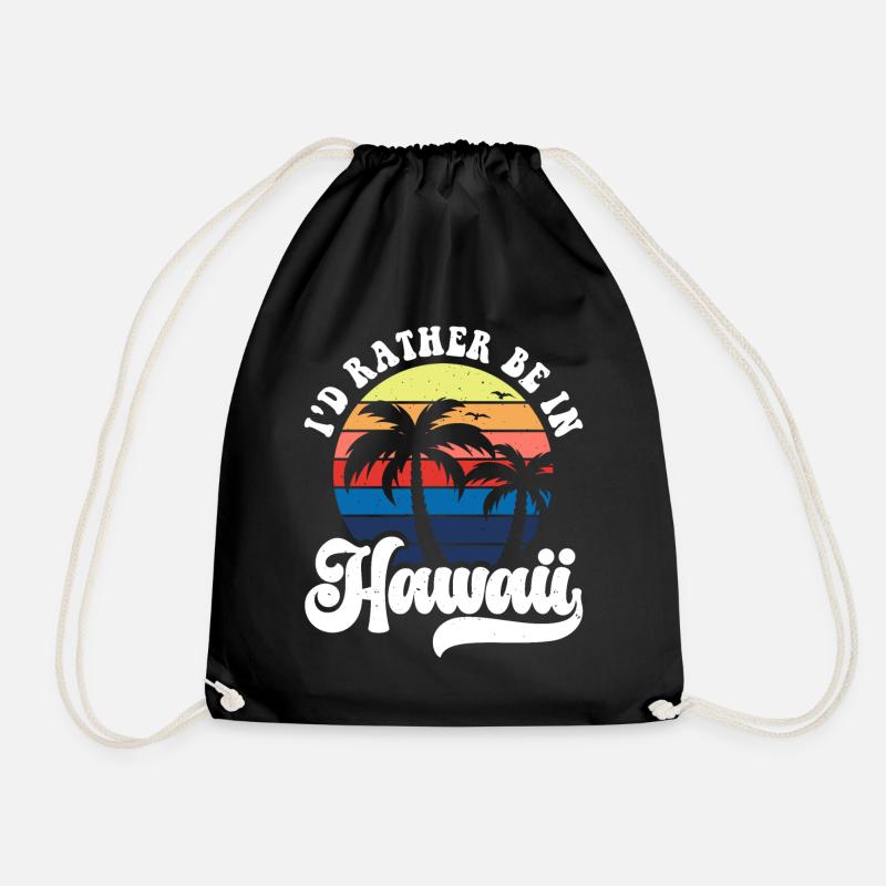 Hawaii - Turnbeutel - Schwarz