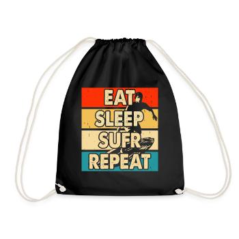 Surfeur - Sac de sport léger - noir - Devant