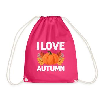 Herbst - Turnbeutel - Fuchsia - Vorne