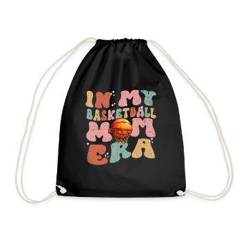 In My Basketball Mom Era - Basketball féminin mignon - Sac de sport léger - noir - Devant