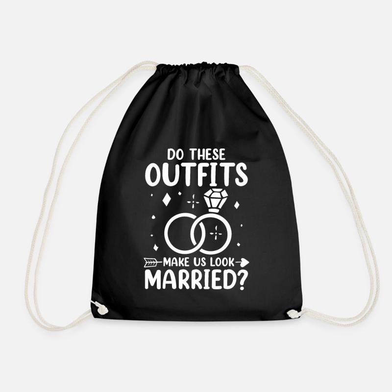 Do These Outfits Make Us Look Married? - Turnbeutel - Schwarz