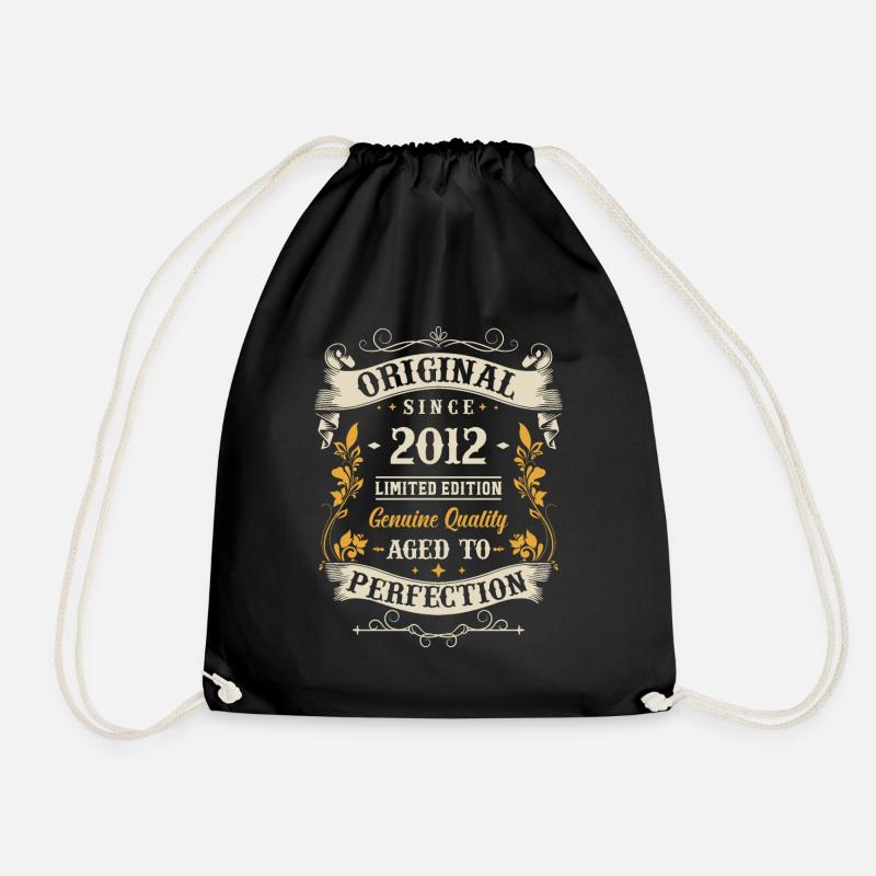 Legendäres 2012 Geburtsjahr - Turnbeutel - Schwarz