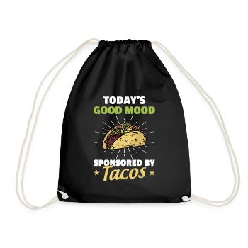 La bonne humeur d’aujourd’hui sponsorisée par Tacos - Sac de sport léger - noir - Devant