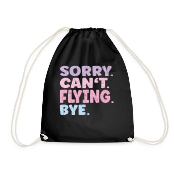 Désolé ne peut pas voler Bye Funny Flying - Sac de sport léger - noir - Devant