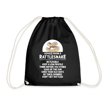 Conseils de Rattlesnake Snakes Gift - Sac de sport léger - noir - Devant