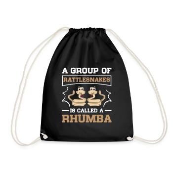 Groupe de serpents à sonnettes appelé terrarium Rhumba - Sac de sport léger - noir - Devant