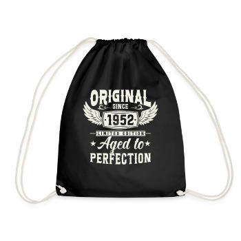 Millésime 71 : Né en 1952 - Sac de sport léger - noir - Devant