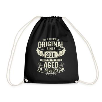 12 ans de bonheur : Anniversaire 2011 - Sac de sport léger - noir - Devant