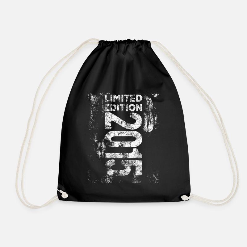 Limited Edition 2015 Geburtstag 2015 geboren Retro - Turnbeutel - Schwarz
