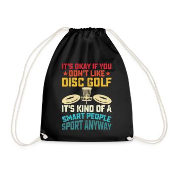 Discgolf Disc Golf - Drawstring Bag - black - Front