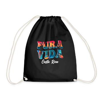 Pura Vida Costa Rica Latin America Costa Ricans - Drawstring Bag - black - Front