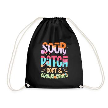 Sour Patch Soft And Candy Naschen Süßigkeiten - Sac de sport léger - noir - Devant