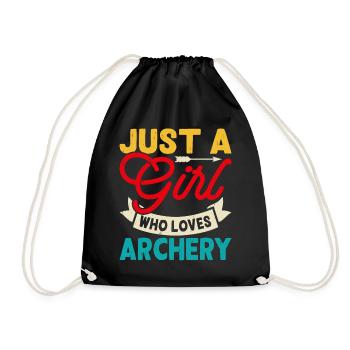 Archery Archer - Drawstring Bag - black - Front