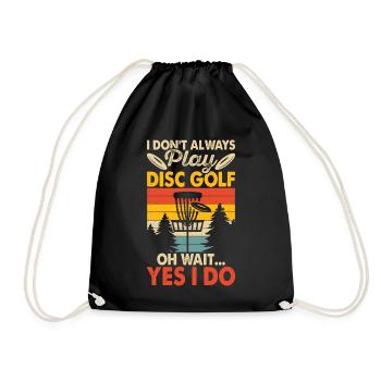 Discgolf Disc Golf - Drawstring Bag - black - Front
