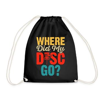 Discgolf Disc Golf - Drawstring Bag - black - Front