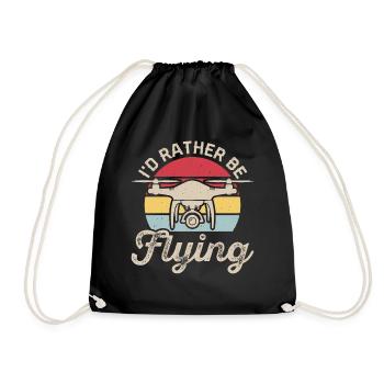 Drone - Drawstring Bag - black - Front