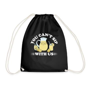 Vous ne pouvez pas siroter avec nous Sodas jus de citron - Sac de sport léger - noir - Devant