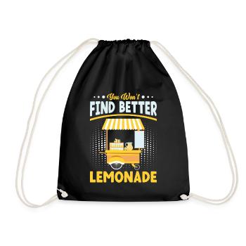 Distributeur de sodas Jus de citron Meilleure limonade - Sac de sport léger - noir - Devant