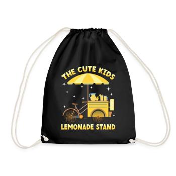 Cute Kids Lemonade Stand Lemon Juice Company - Sac de sport léger - noir - Devant