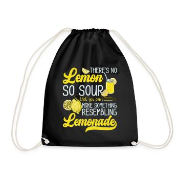 No Lemon Sour Resembling Lemonade Dealer - Turnbeutel - Schwarz - Vorne