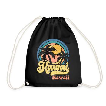 Hawaii - Turnbeutel - Schwarz - Vorne