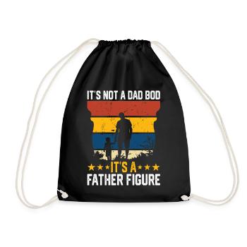 Daddy Dad - Drawstring Bag - black - Front