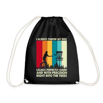 Discgolf Disc Golf - Drawstring Bag - black - Front