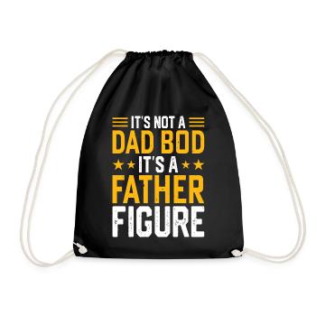 Daddy Dad - Drawstring Bag - black - Front