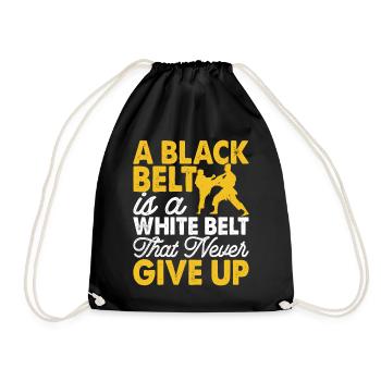 Karate - Drawstring Bag - black - Front
