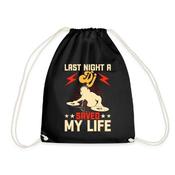 Disc jockey - Drawstring Bag - black - Front
