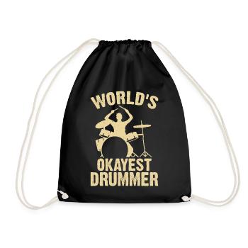 Batterie Batteur Batteur - Sac de sport léger - noir - Devant