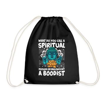 Spiritual Person Halloween BOOdist - Turnbeutel - Schwarz - Vorne