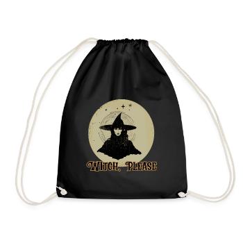 Witch, Please, Halloween - Drawstring Bag - black - Front