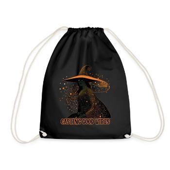 Hexen-Casting-Vibes, Halloween - Turnbeutel - Schwarz - Vorne