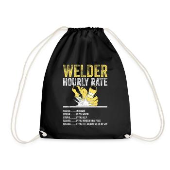 Taux horaire du soudeur - Sac de sport léger - noir - Devant